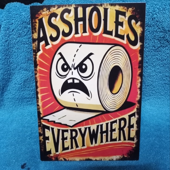 Humorous Art Print with Bold Colors Wood - Picture 1 of 2